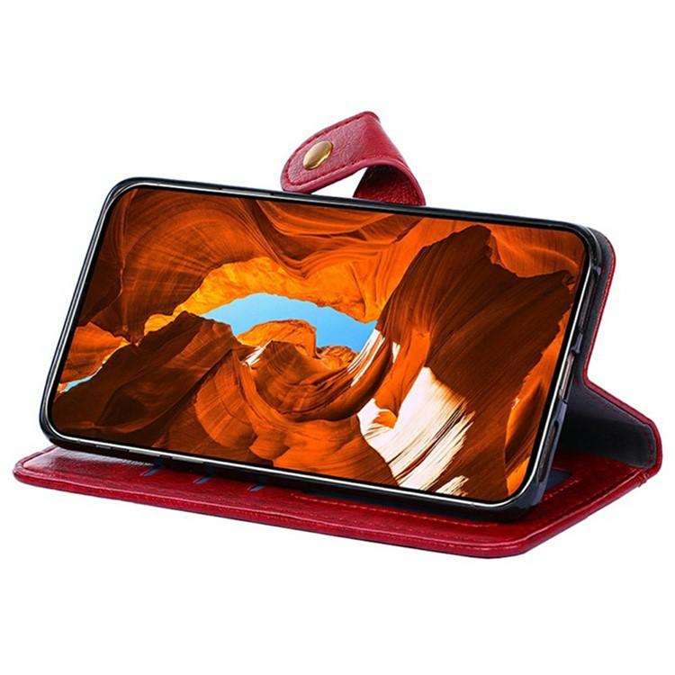 إيروريكس جراب هاتف جلدي بسحاب لهاتف Samsung Galaxy S25 Ultra 5G (أحمر) - Image 3