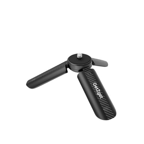 GetZget® Mini Tripod Desktop Stand Stabilizer Holder Compatible with DJI OSMO Pocket 3/ Pocket 2, DJI Action 6/5/ 4/3, Insta360 X2/ X3/ X4/ X5, Gopro Camera 1/4Th Screw Mount Accessories - Image 1
