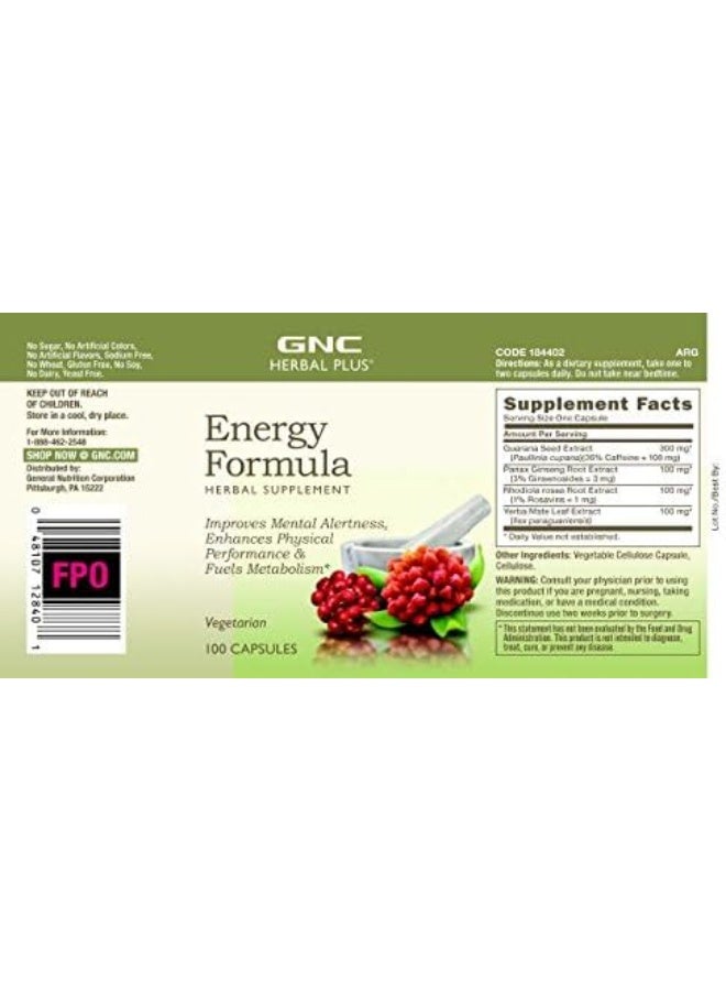 GNC Herbal Plus Energy Formula - Image 3