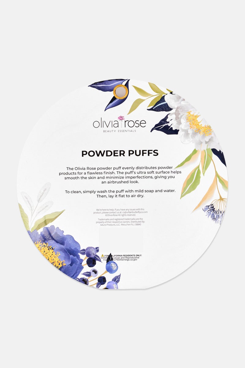 Olivia Rose 6 Pcs Powder Puffs, Multicolor - Image 3
