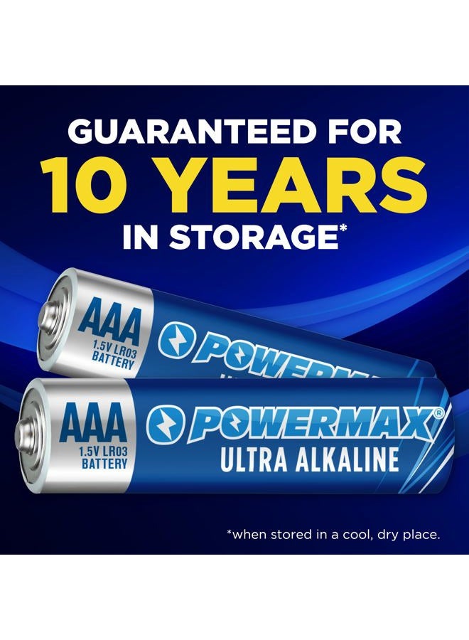 PowerMax 12-Count Triple AAA Batteries, Ultra Long Lasting Alkaline Battery Blister Pack, 10-Year Shelf Life - Image 4