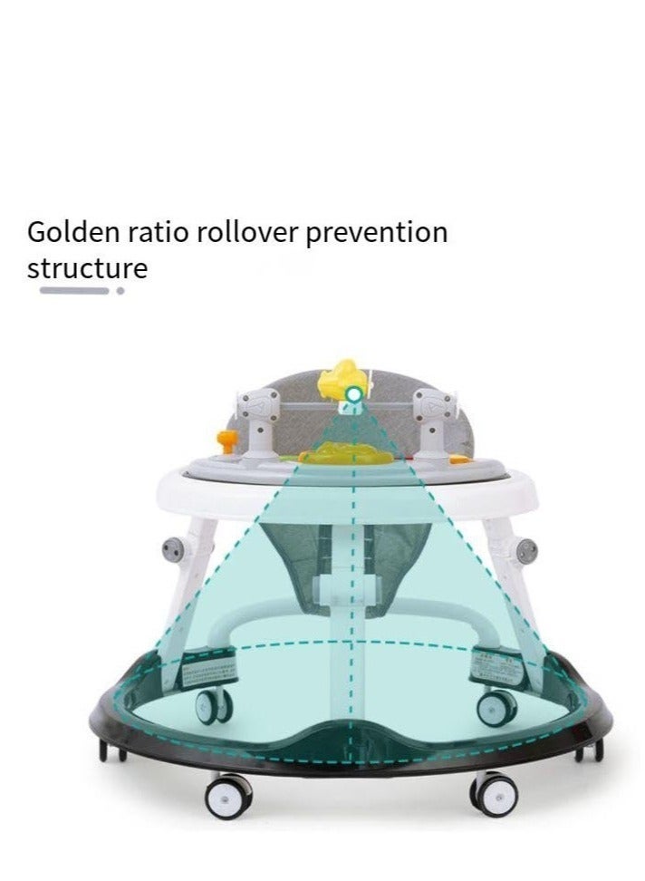 PENG GENERAL Baby Walker with Parent Push Handle, Children Walkers with Wheels, Adjustable Height Multifunction and Big Comfortable Seat Cushion, Detachable Trampoline Mat for Infants Boys Girls - Image 3