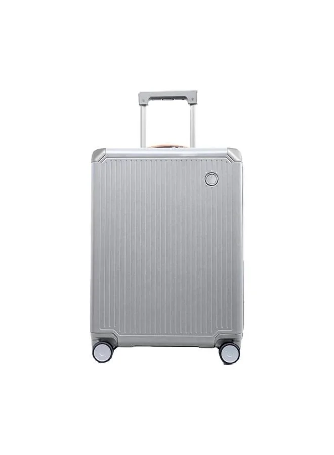 Echolac Shogun 79cm 4 Double Wheel Check-In Luggage Trolley - Silver