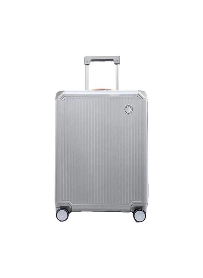 Echolac Shogun 79cm 4 Double Wheel Check-In Luggage Trolley - Silver  - Image 1