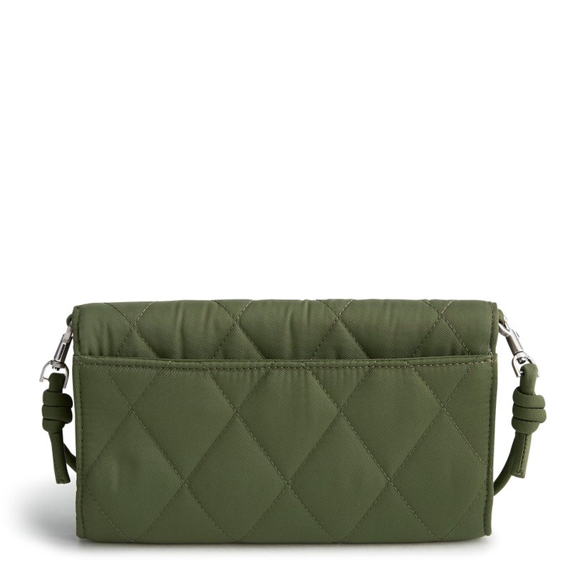 Vera Bradley Women's Performance Twill Wildwood Wallet Crossbody, Bronze Green, One Size - Image 4