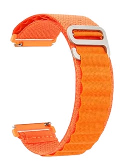20mm Stretch Nylon Metal Alpine Loop Woven Strap For Xiaomi Amazfit GTS2 / GTS  /GTS 2e /GTS 2 Mini- With Titanium G Hook  Orange