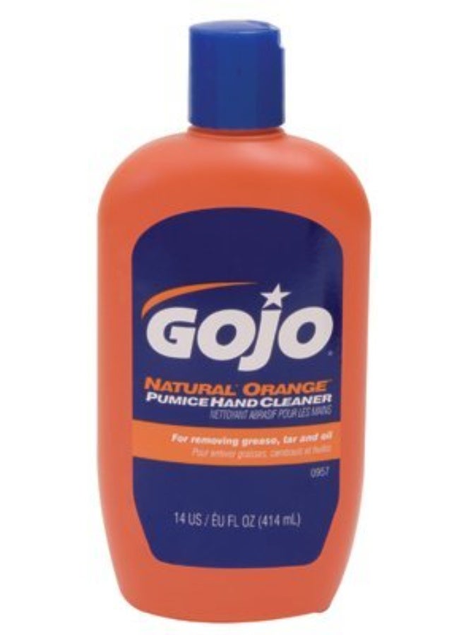 Gojo Natural Orange Pumice Hand Cleaner, 14 oz