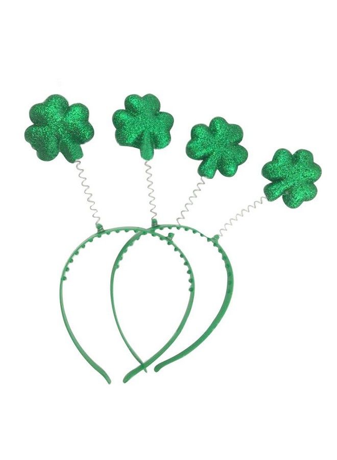 BinaryABC St Patrick'S Day Headband Shamrock Head Boppers Hats St Patrick'S Day Decorations 2Pcs - Image 1