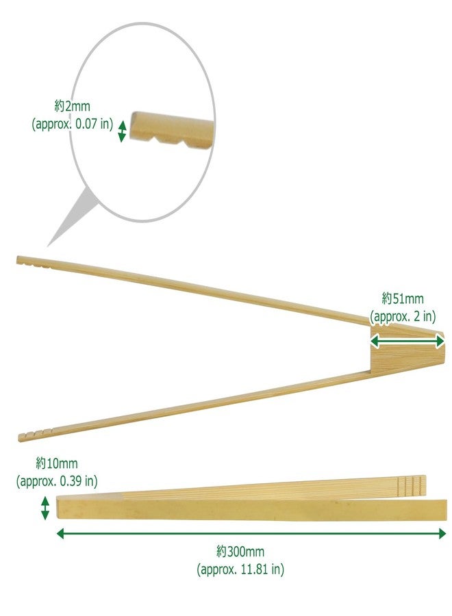 Morikuru Bamboo Tempura Tongs 11.8 in (300mm), Frying Tongs, Kitchen Tongs, Kitchen Supplies, Made in Japan - Image 3
