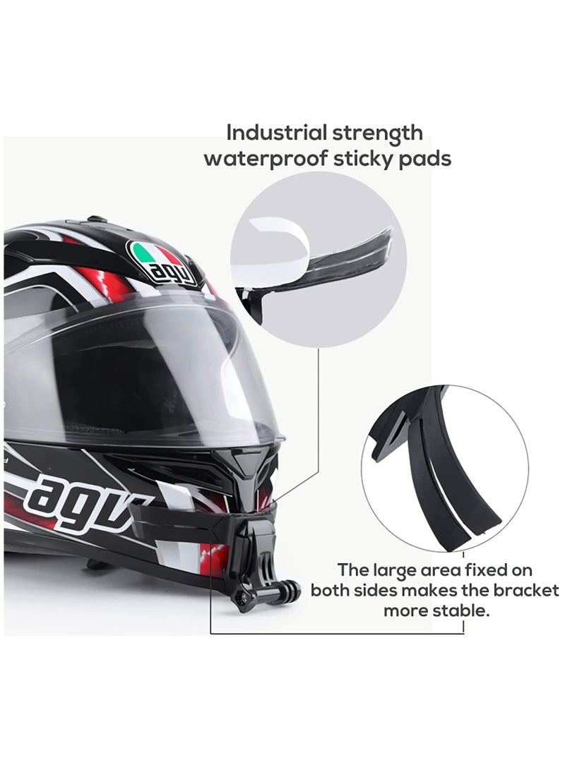 SOLARAE Motorcycle Helmet Chin Mount Kit for Gopro and Mobile Phone, Helmet Adhesive Mount with Phone Clip for GoPro Hero 10/9/8/7/6/5, for DJI Osmo Action, Action Camera, and Smartphone - Image 5