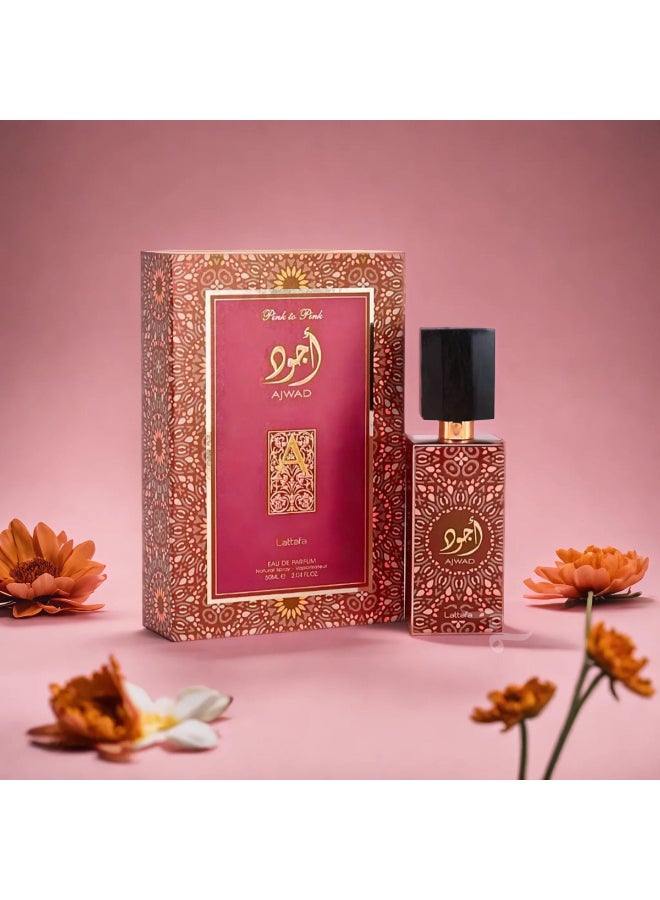 Lattafa اجواد بينك تو بينك او دي بارفان 60 مل - Image 2