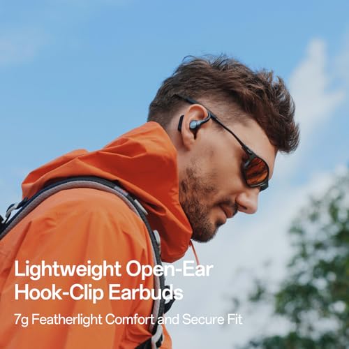 OpenRock S2 Open Ear Headphones, 7G Ultra-Light Design, Hi-Res LDAC Audio, Triple Water-Resistant, Bluetooth 6.0, Effortless Photography, 32H Playtime, Smart APP, Clear Call, Wireless Sports Earbuds - Image 2