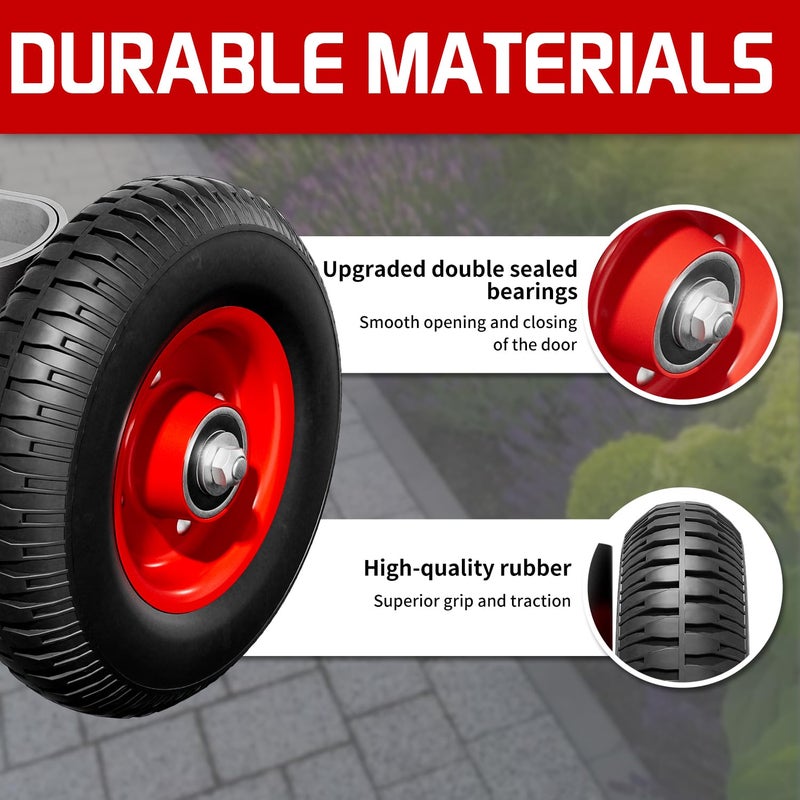 USCaster 8 Inch Gate Wheel â€“ Caster for 1-5/8" to 2-1/2" Round Tube Gates, 300 lb Capacity, Includes Screws & Wrenches (1 Pack) - Image 4
