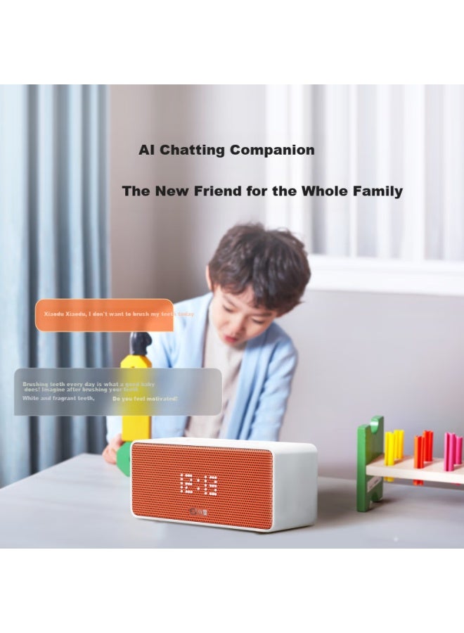 Xiaodu Soundpro Smart Edition Large Model Ai Q&a Chat Voice Bluetooth Speaker For Children And Elderly With Dialects Early Education Story Machine Danxia Color