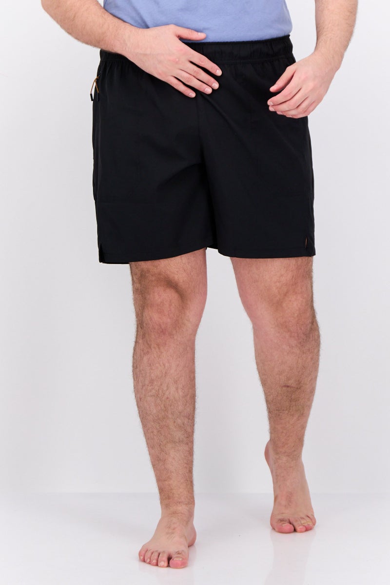 MOTION Men Brand Logo Board Shorts, Black - Image 1
