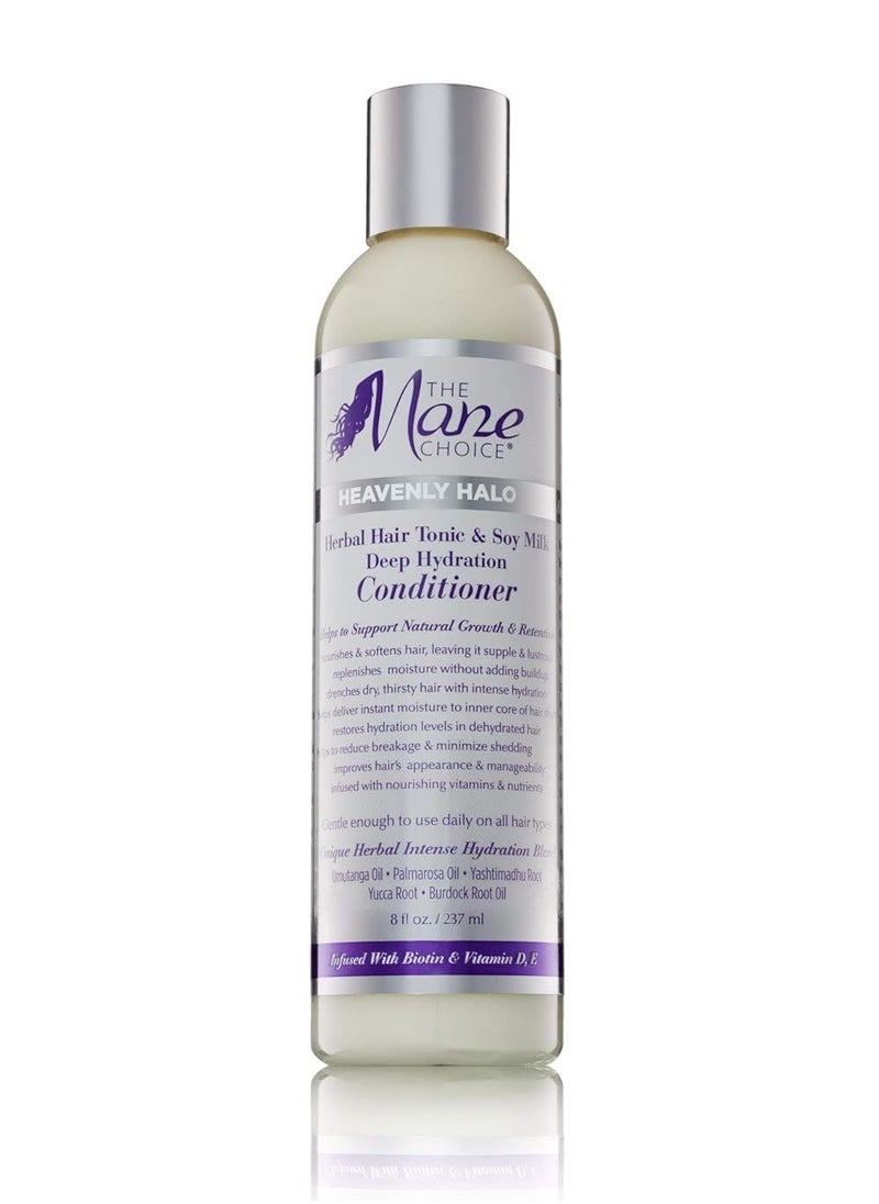 THE MANE CHOICE - The Mane Choice Heavenly Halo Herbal Hair Tonic & Soy Milk Deep Hydration Conditioner, 8 Ounce - Image 1