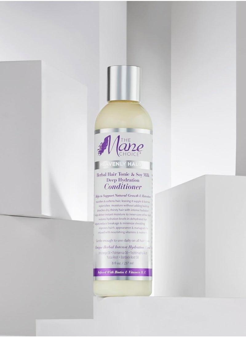 THE MANE CHOICE - The Mane Choice Heavenly Halo Herbal Hair Tonic & Soy Milk Deep Hydration Conditioner, 8 Ounce - Image 1