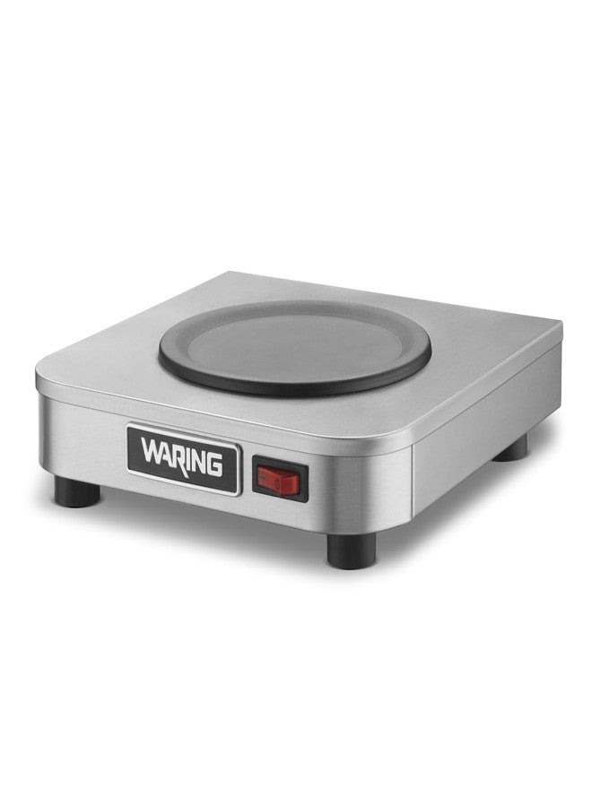 وارينج سخان إبريق قهوة فردي من Waring Commercial WCW10 Café Deco، 120 فولت، قابس 5-15 طور، موقد واحد فضي - Image 1