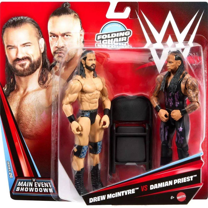 WWE عرض WWE الرئيسي مواجهة درو ماكنتاير ضد داميان بريست 2-باك (17 سم) - Image 1