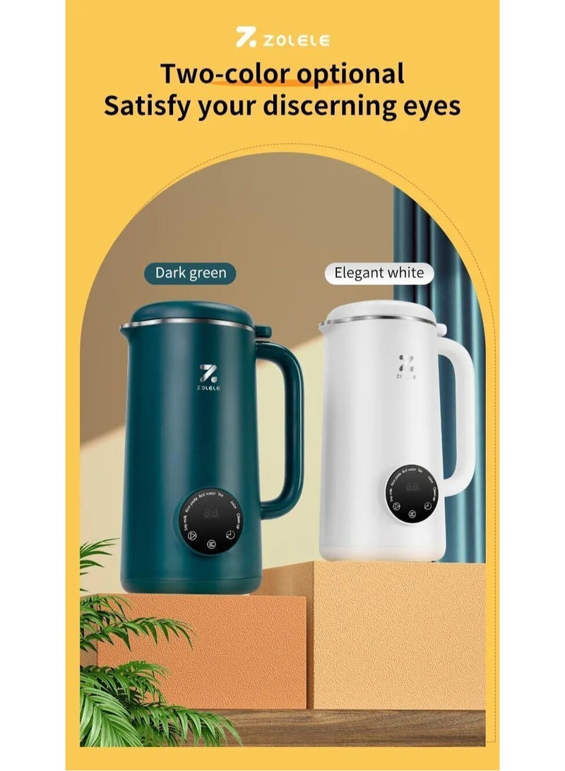 ZOLELE MB601 Multi-Funtional Juice Blender & Electric Kettle with 10 Stainless Steel Blades, 4 Blending Modes & 600ml and Capacity BPA-Free - Green - Image 4