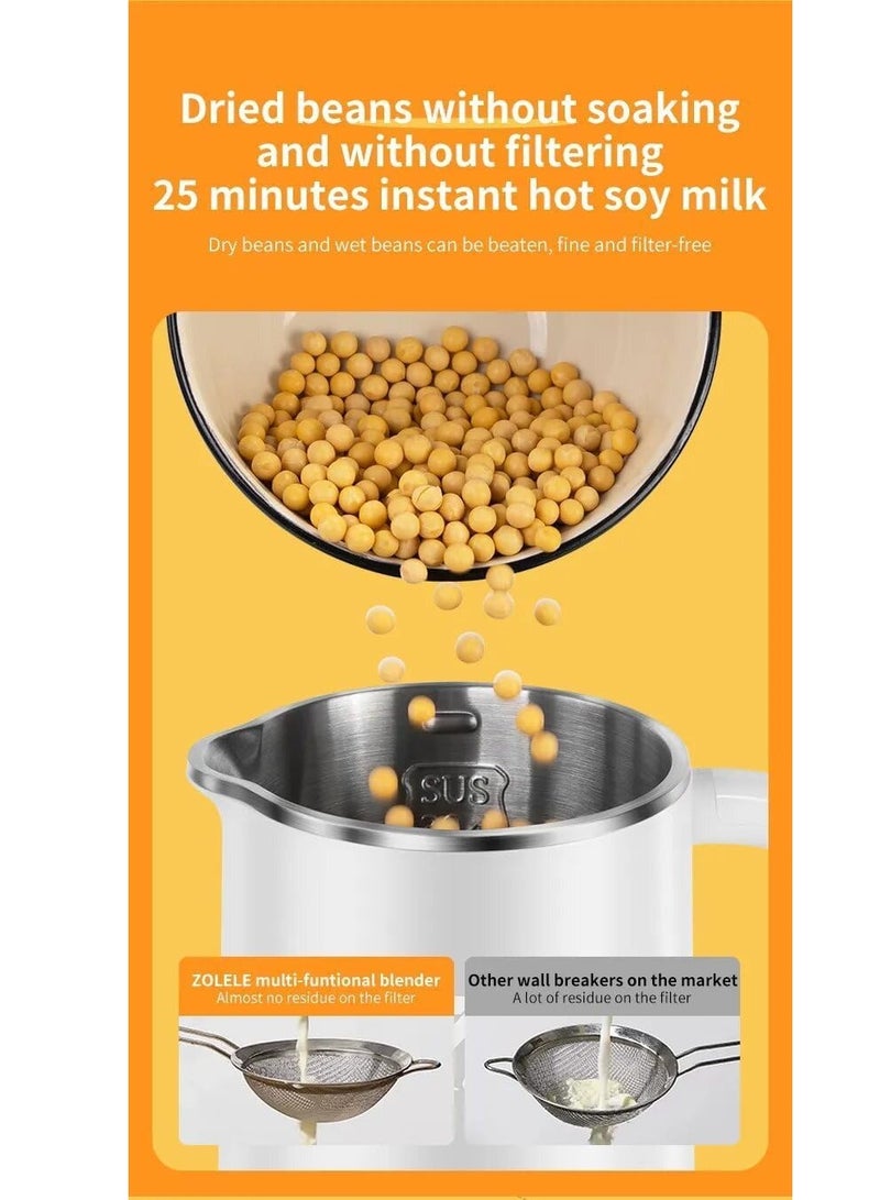 ZOLELE MB601 Multi-Funtional Juice Blender & Electric Kettle with 10 Stainless Steel Blades, 4 Blending Modes & 600ml and Capacity BPA-Free - Green - Image 5