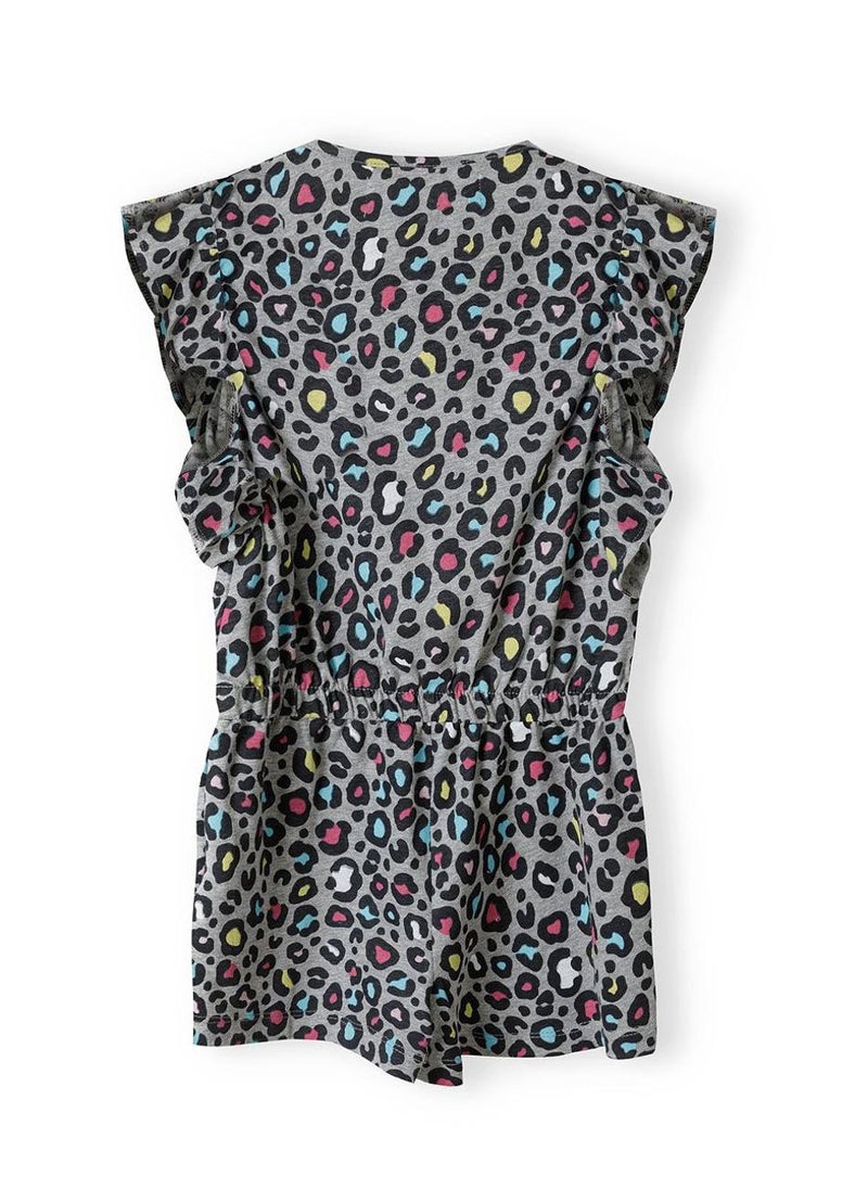 MINOTI Girls Playsuit Sleeveless Ruffle Trim Elastic Waist All Over - Image 3