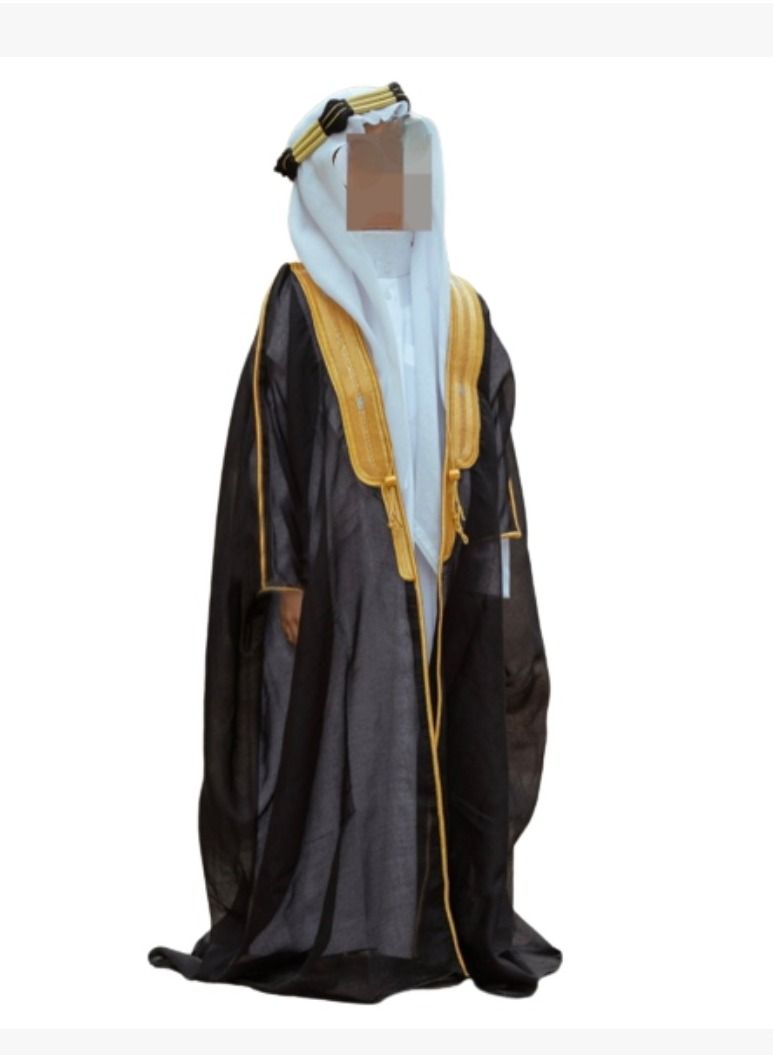 بشت  ولادي لون اسود ذهبي فخم ملكي مصوف - Image 1