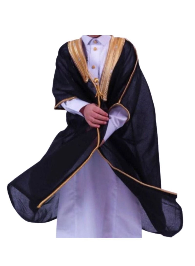 بشت  ولادي لون اسود ذهبي فخم ملكي مصوف - Image 4