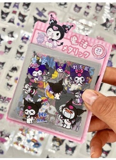 Kağıt Gemi Paper Ship Sanrio Character Kuromi 25 Sheets Pet Sticker Set Pink Pack  - Image 1