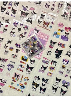 Kağıt Gemi Paper Ship Sanrio Character Kuromi 25 Sheets Pet Sticker Set Pink Pack  - Image 3