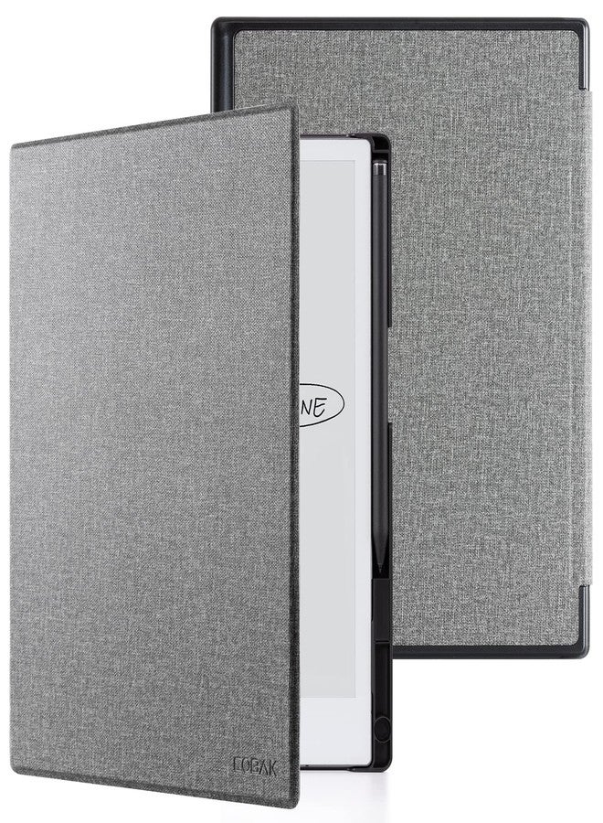 CoBak Case for Remarkable 2 Paper Tablet - Lightweight and Hard Back Shell Protective Book Folio Cover with Built-in Pen Holder - for 10.3" 2020 Released (Gray) - Image 2