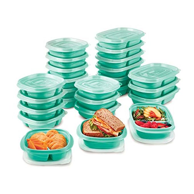 Rubbermaid 50-Piece Food Storage Containers Set with Lids, Teal Splash  Perfect for Lunch, Meal Prep, Leftovers & More  Top Rack Dishwasher Safe, BPA-Free Plastic