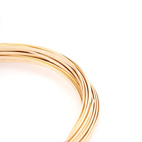 Craft Wire 18 Gauge, 14/20 Yellow Gold Filled Wire (Half Round) Dead Soft 14K Gold Filled Made in USA - 5FT by CRAFT WIRE - Image 4