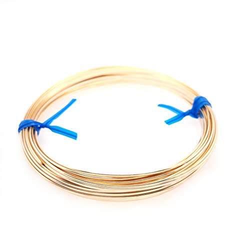 Craft Wire 18 Gauge, 14/20 Yellow Gold Filled Wire (Half Round) Dead Soft 14K Gold Filled Made in USA - 5FT by CRAFT WIRE - Image 5