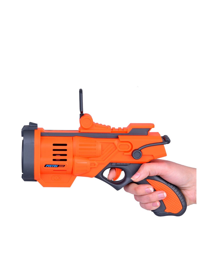 Bubble gun toy for children, multicolored, with lights, 32 random selection slots  - Image 3