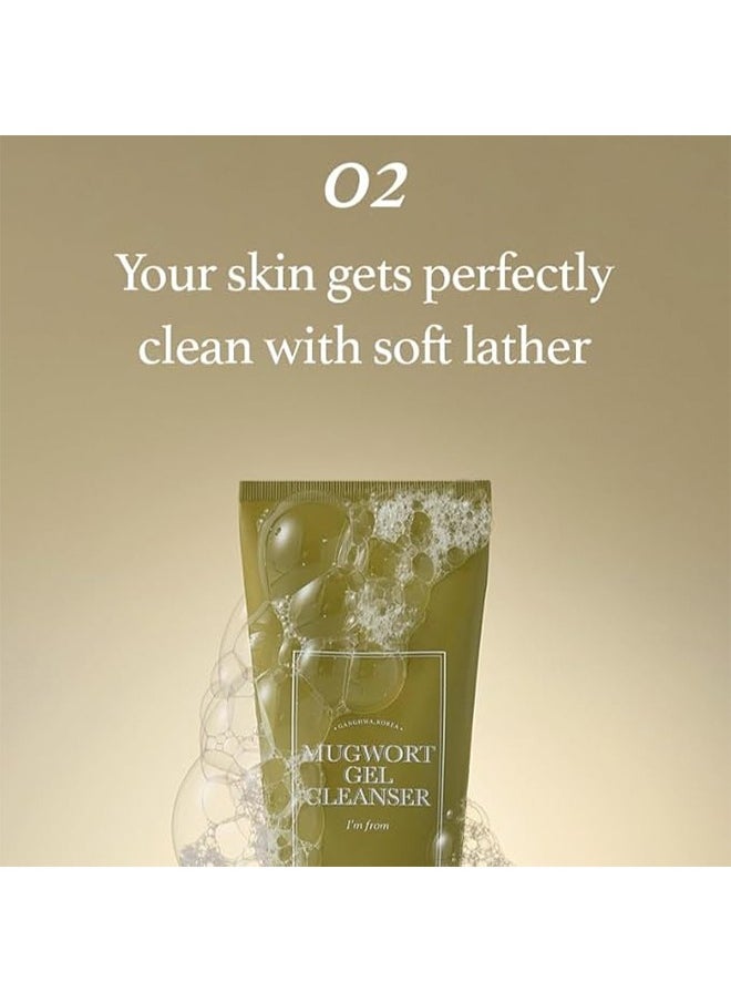 I'M FROM Mugwort Gel Cleanser 150ml, Mugwort Extract 60%, Natural Herbal Cleanser, Calming and Soothing Skin, Micro Cleansing Gel Suitable for All Kinds of Skin  - Image 5