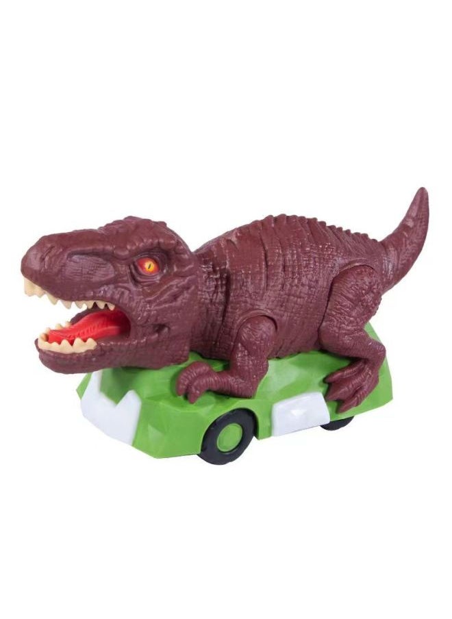 Children's Electric Dinosaur Wanxiang Walking Shark Tyrannosaurus Rex Triceratops Unicorn Dolphin Simulation Cartoon Small Animals-Color:Tyrannosaurus Rex-Specifications:23.00 × 8.00 × 11.00 Cm  - Image 4