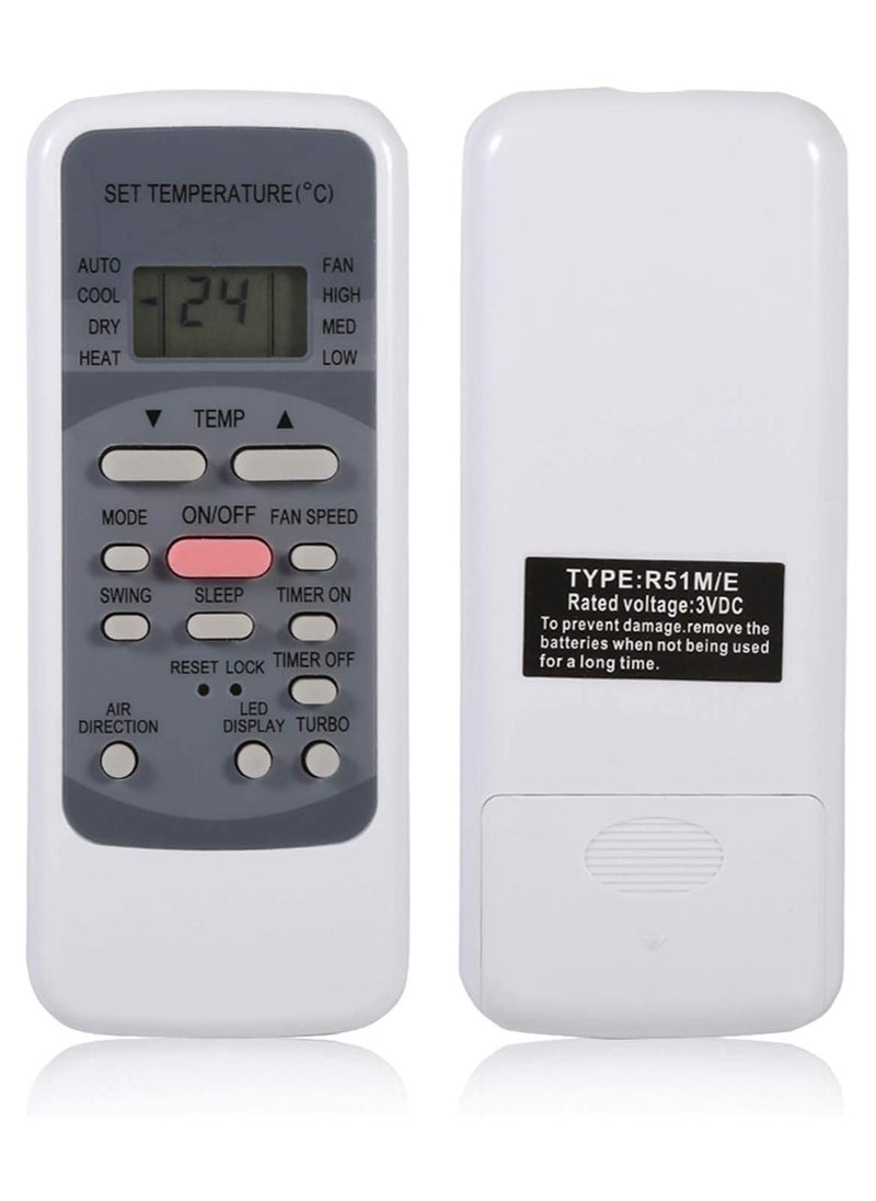 Generic - Air Conditioner Remote Control,Low Power Consumption, Air Conditioner Remote Control Replacement Universal Controller for Midea R51M/E - Image 1
