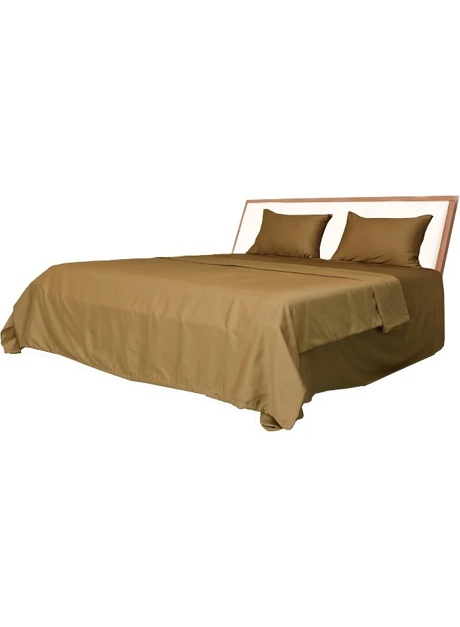 Hotel Linen Klub Hotel Linen Klub Single Duvet Cover - 1 Piece, Size 165 x 225 cm, Made from Luxurious 100% Cotton with 250 Thread Count for Exceptional Softness and Comfort, Cool and Breathable Fabric, Bronze