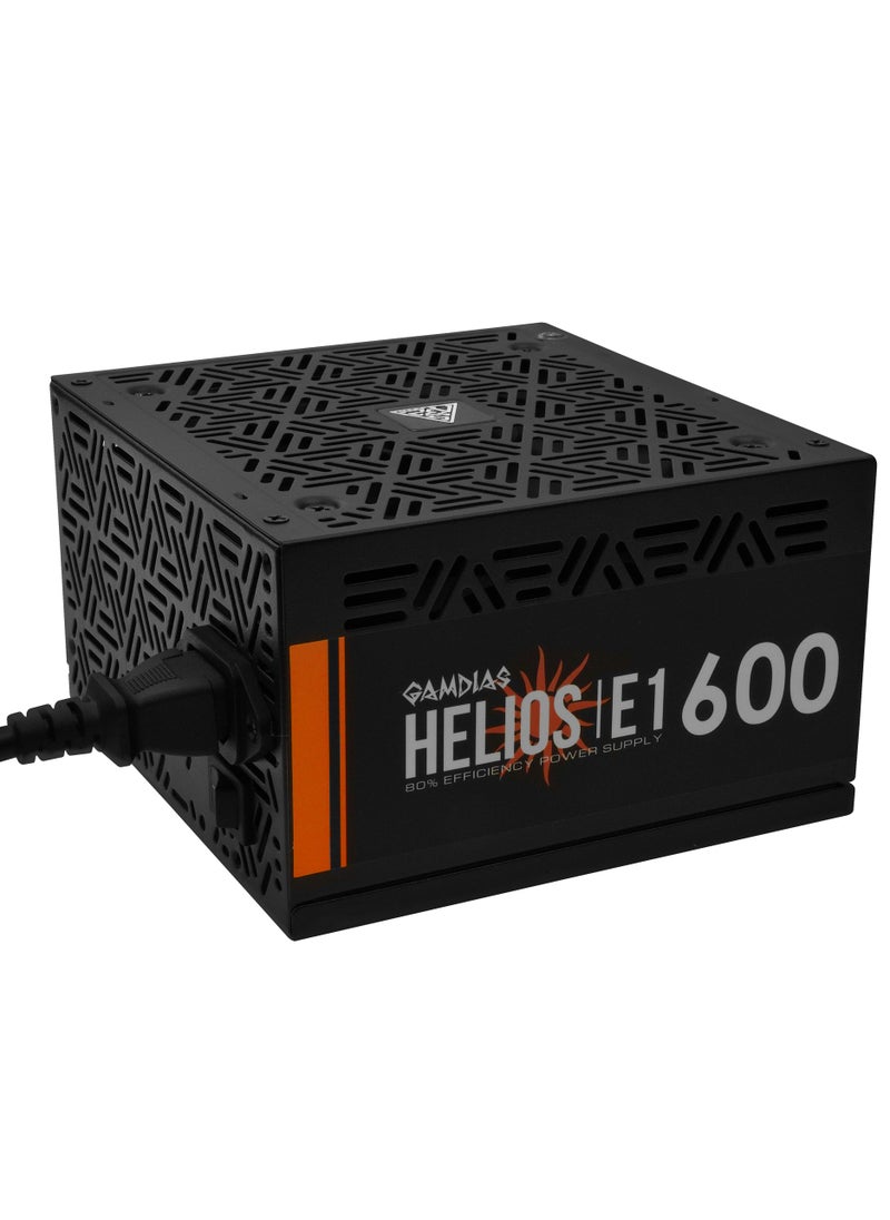 GAMDIAS GAMDIAS HELIOS E1-600 Power Supply 600W, Black  - Image 1
