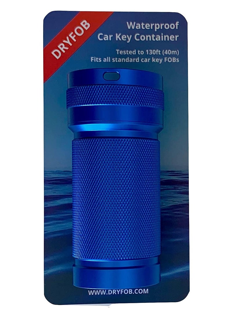 DRYFOB Waterproof PLB or Car Key Container, Case, Holder for Scuba Diving and Watersports, Rugged Aluminum, Rated to 1,200ft (365m) - Image 1