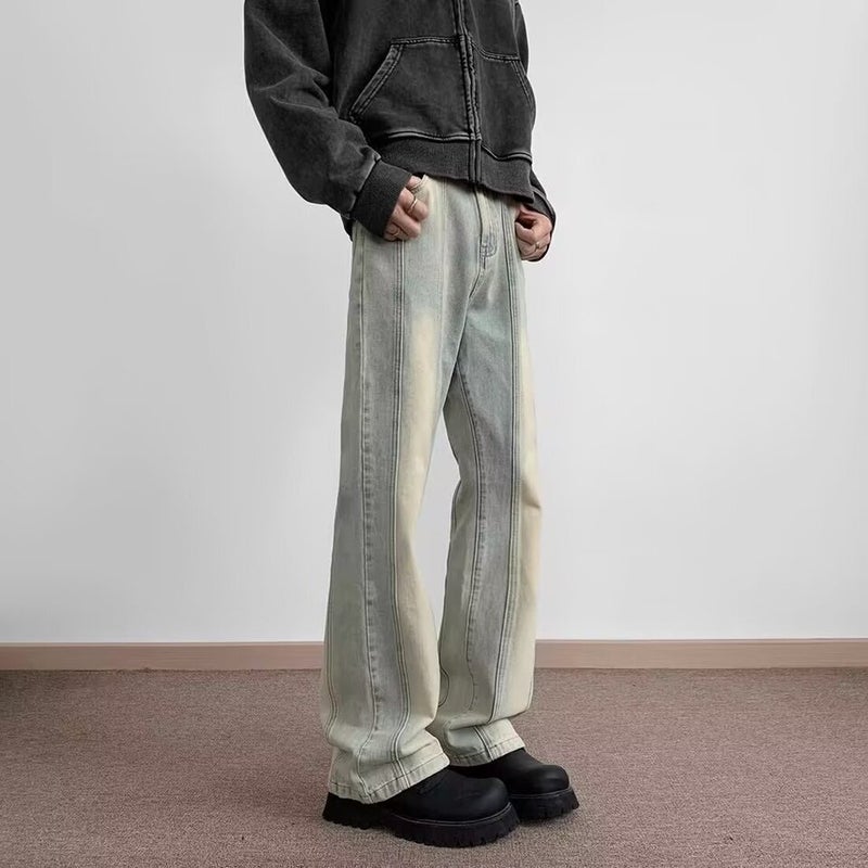Unisex Classic Denim Jeans Loose Fit Daily Outdoor Wear - Image 1
