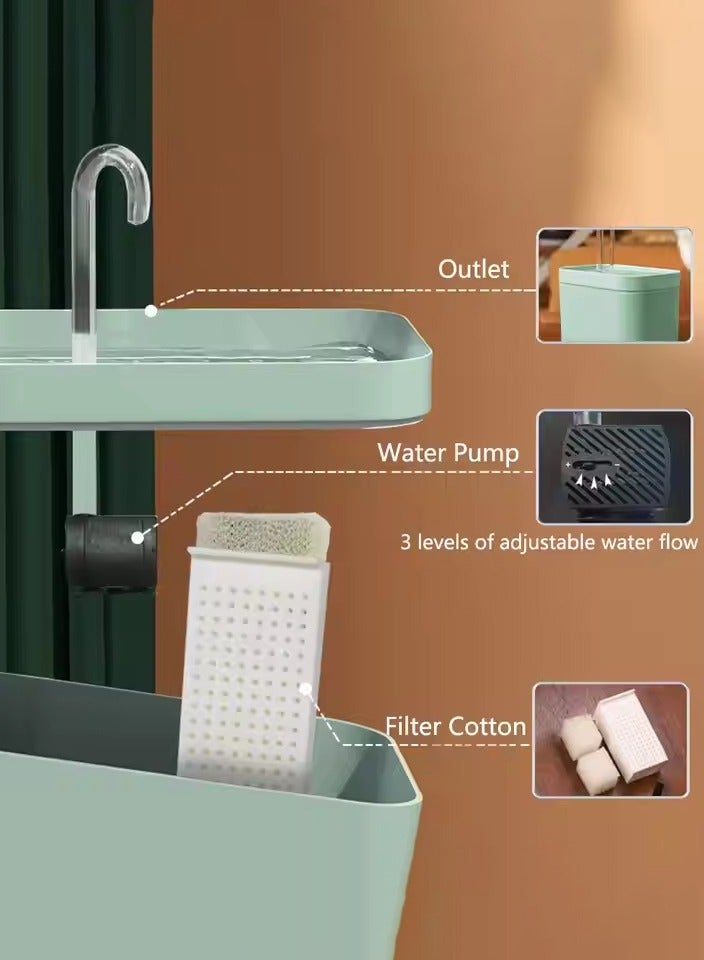 MHD Smart & Quiet Pet Water Fountain - Keep Your Furry Friends Hydrated With Fresh Flowing Water - Image 3