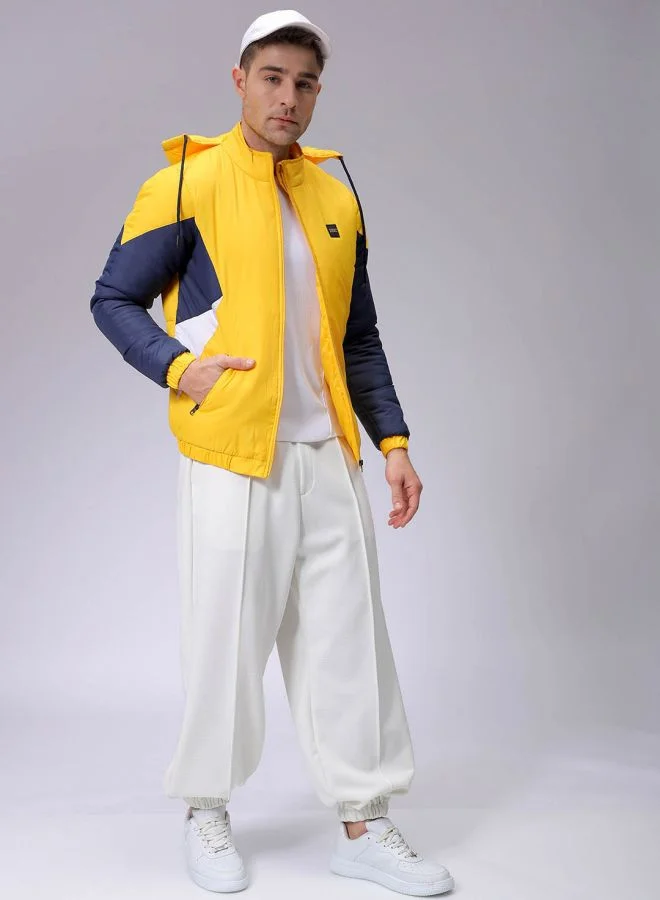 شركة المرآب الهندية Men Slim Fit Mix & Match Puffer Jackets