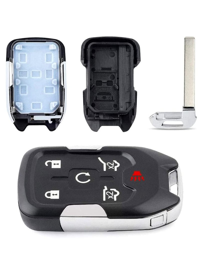 Rubik 6 Buttons Replacement Uncut Key Cover for Chevrolet Suburban Tahoe GMC Yukon 2015 2016 2017 2018 2019 2020, Keyless Entry Remote Fob Case Shell  - Image 2