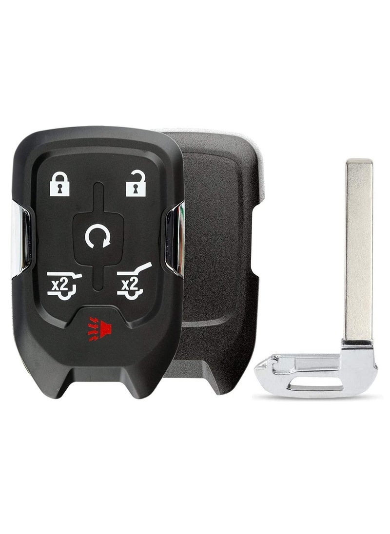 Rubik 6 Buttons Replacement Uncut Key Cover for Chevrolet Suburban Tahoe GMC Yukon 2015 2016 2017 2018 2019 2020, Keyless Entry Remote Fob Case Shell  - Image 1