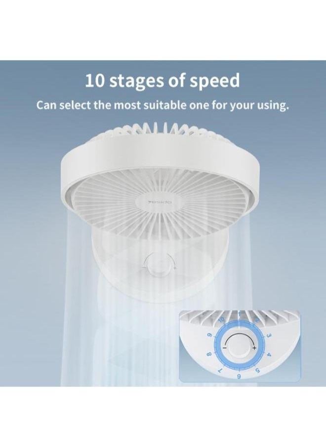 Yesido - Yesido YF12 5W Type-C Charging Desktop Wired Fan - Image 1