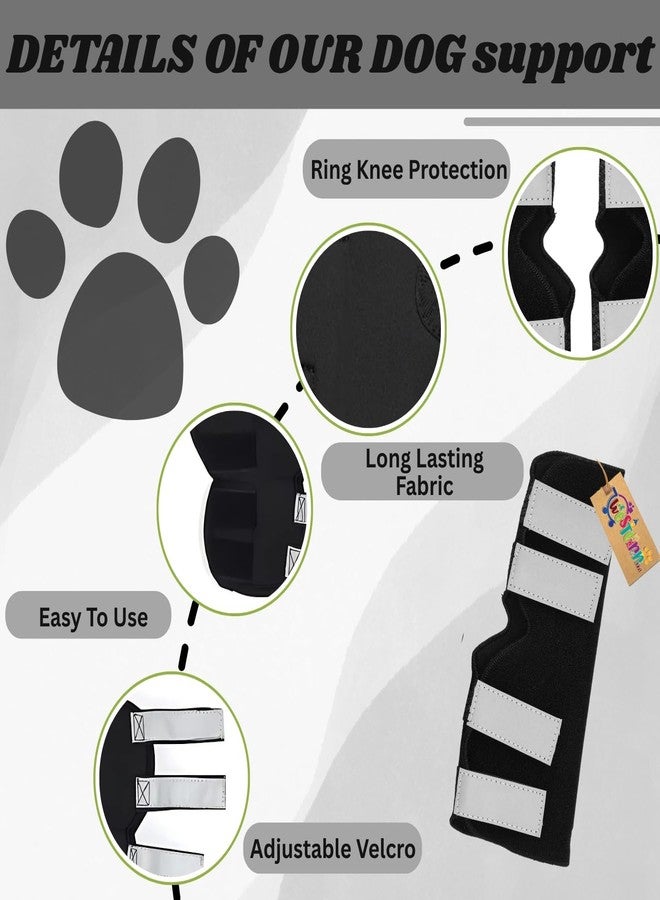 Western Era Adjustable Dog Leg Splint for Rear & Front Legs | Orthopedic Canine Brace for Injury Recovery, Sprains, Weakness, and Mobility Support | Breathable & Lightweight Pet Limb Stabilizer (Left) - Image 5