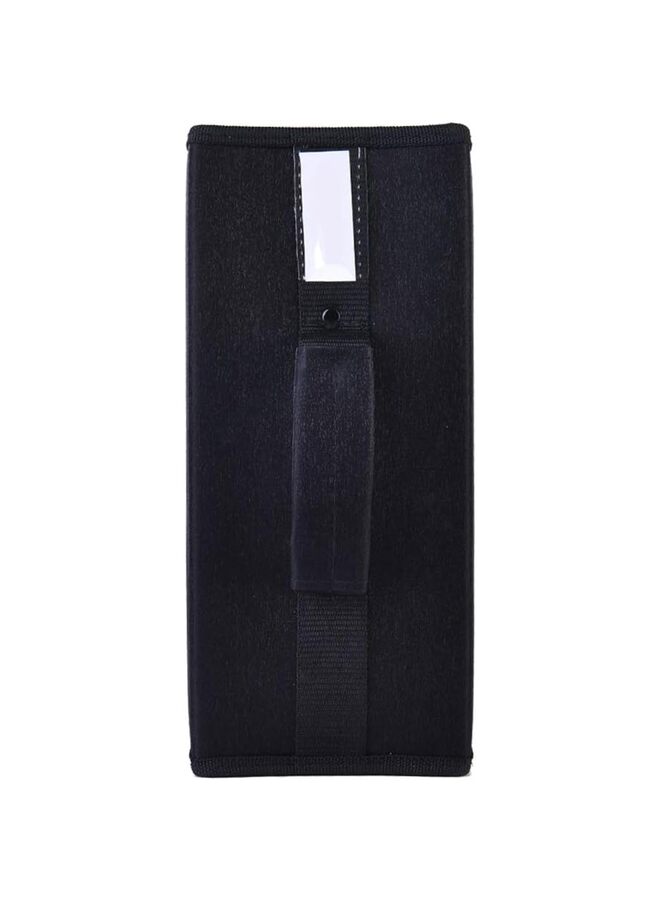 حافظة أقراص مضغوطة، سعة 400 قرص DVD من النايلون، حافظة واقية لحامل أقراص مضغوطة محمولة، حقيبة منظمة لتخزين الأقراص للسيارة والمنزل (المقاس: أسود) - Image 3