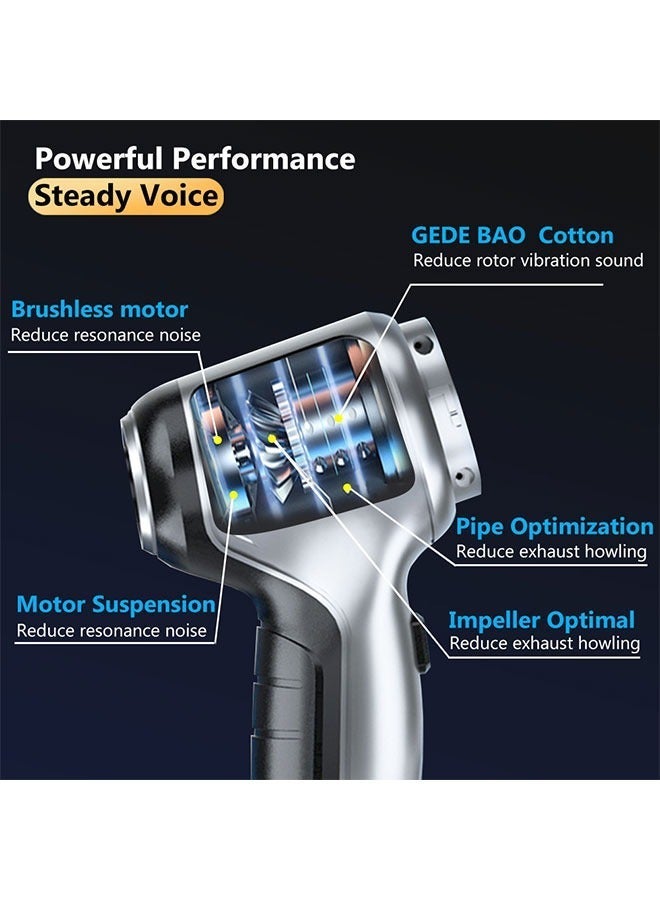 WINEENEE 2-in-1 Wireless Handheld Vacuum Cleaner, High Suction Power Portable Car And Home Dust Sweeper With Floor Brush Attachment, Cleaning Tools - Image 2